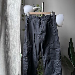 Black high waist cargo pants